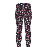 Watercolor Merry Christmas Pattern Print Men's leggings