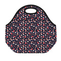 Watercolor Merry Christmas Pattern Print Neoprene Lunch Bag