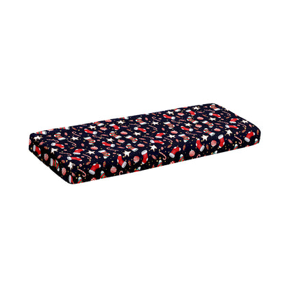 Watercolor Merry Christmas Pattern Print Piano Keyboard Cover