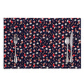 Watercolor Merry Christmas Pattern Print Placemat
