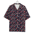 Watercolor Merry Christmas Pattern Print Rayon Hawaiian Shirt