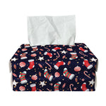 Watercolor Merry Christmas Pattern Print Rectangle Tissue Box Cover