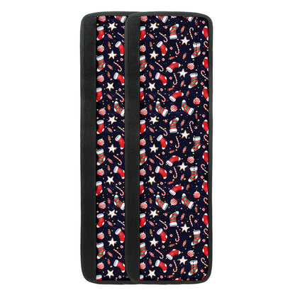 Watercolor Merry Christmas Pattern Print Refrigerator Handle Covers
