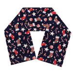 Watercolor Merry Christmas Pattern Print Scarf