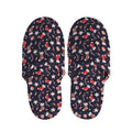Watercolor Merry Christmas Pattern Print Slippers