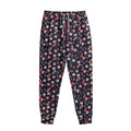 Watercolor Merry Christmas Pattern Print Sweatpants