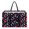 Watercolor Merry Christmas Pattern Print Utility Tote Bag