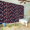 Watercolor Merry Christmas Pattern Print Wall Sticker