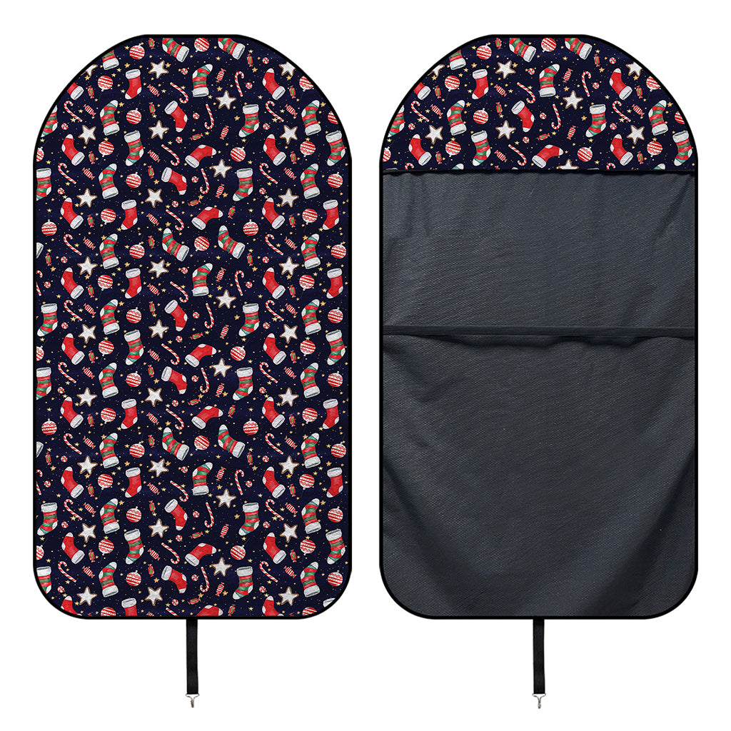 Watercolor Merry Christmas Pattern Print Waterproof Car Seat Cover