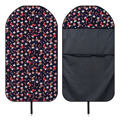 Watercolor Merry Christmas Pattern Print Waterproof Car Seat Cover