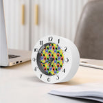 Watercolor Monster Pattern Print Alarm Clock