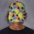 Watercolor Monster Pattern Print Baseball Cap