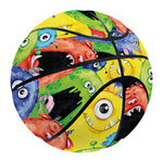 Watercolor Monster Pattern Print Basketball
