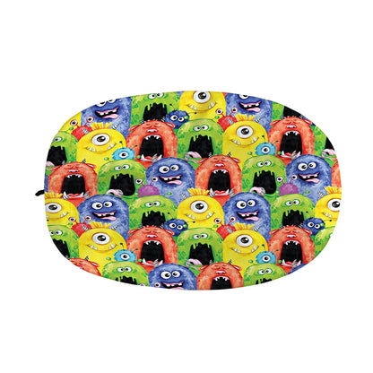 Watercolor Monster Pattern Print Car Side Mirror Covers