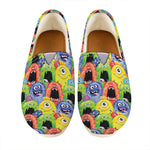 Watercolor Monster Pattern Print Casual Shoes