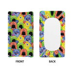 Watercolor Monster Pattern Print Changing Pad Cover