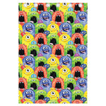 Watercolor Monster Pattern Print Curtain