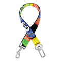 Watercolor Monster Pattern Print Dog Seat Belt