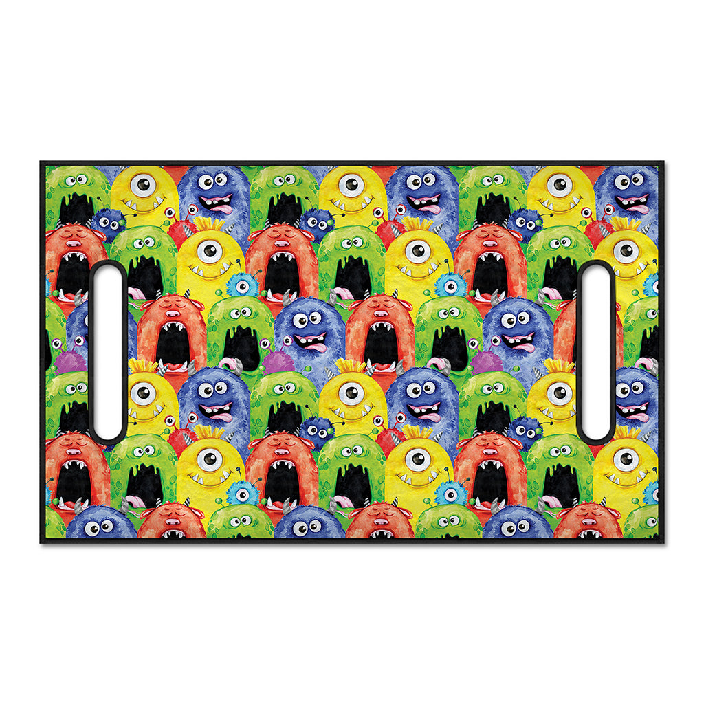 Watercolor Monster Pattern Print Golf Cart Seat Cover
