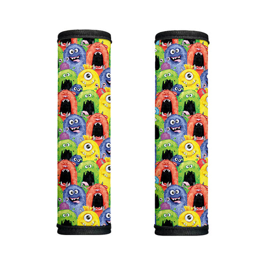 Watercolor Monster Pattern Print Handle Covers