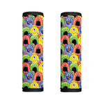 Watercolor Monster Pattern Print Handle Covers