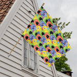 Watercolor Monster Pattern Print House Flag