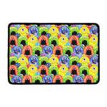 Watercolor Monster Pattern Print Kitchen Mat