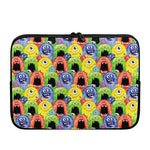 Watercolor Monster Pattern Print Laptop Sleeve