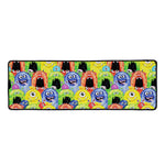 Watercolor Monster Pattern Print Long Kitchen Mat