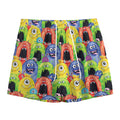 Watercolor Monster Pattern Print Mesh Shorts