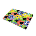 Watercolor Monster Pattern Print Pet Cooling Mat Cover