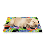 Watercolor Monster Pattern Print Pet Cooling Mat Cover