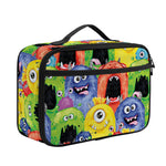 Watercolor Monster Pattern Print Portable Lunch Bag