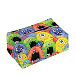 Watercolor Monster Pattern Print Rectangle Tissue Box Cover