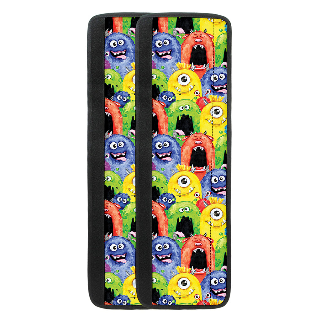 Watercolor Monster Pattern Print Refrigerator Handle Covers