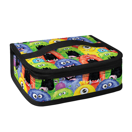 Watercolor Monster Pattern Print Small Lunch Bag
