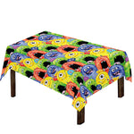 Watercolor Monster Pattern Print Tablecloth