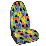 Watercolor Monster Pattern Print Waterproof Car Seat Cover