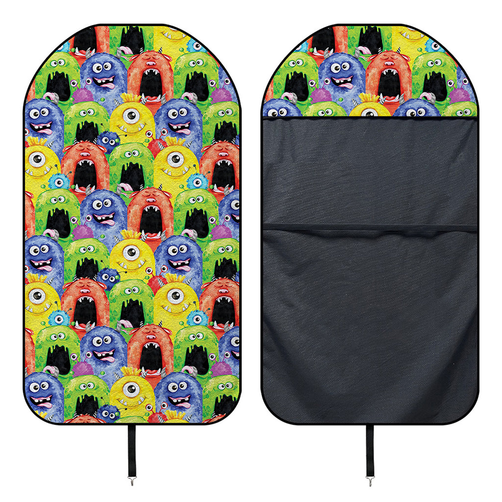 Watercolor Monster Pattern Print Waterproof Car Seat Cover