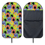 Watercolor Monster Pattern Print Waterproof Car Seat Cover