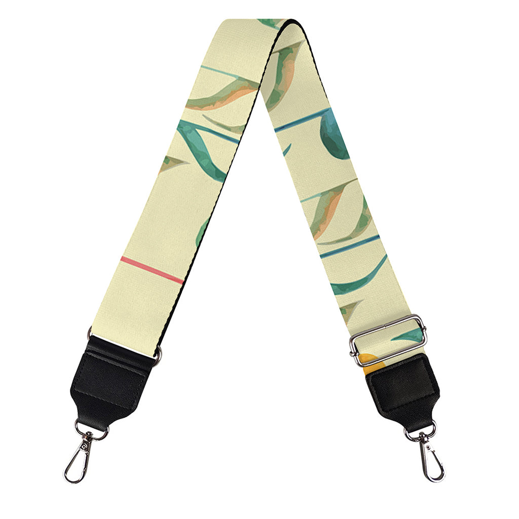 Watercolor Music Notes Pattern Print Bag Strap