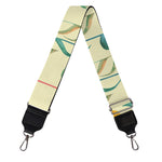 Watercolor Music Notes Pattern Print Bag Strap