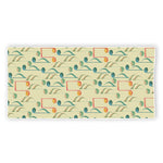 Watercolor Music Notes Pattern Print Beach Towel