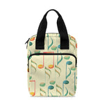 Watercolor Music Notes Pattern Print Bible Tote Bag
