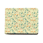 Watercolor Music Notes Pattern Print Bifold Wallet
