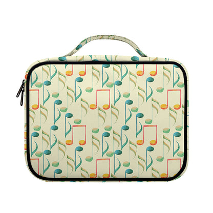 Watercolor Music Notes Pattern Print Briefcase Bible Bag
