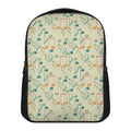 Watercolor Music Notes Pattern Print Casual Backpack