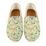 Watercolor Music Notes Pattern Print Casual Shoes