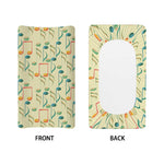 Watercolor Music Notes Pattern Print Changing Pad Cover