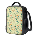 Watercolor Music Notes Pattern Print Crossbody Lunch Bag